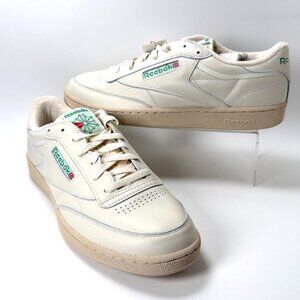 Reebok Club C 85 Vintage Sneakers White Green Men Size 15